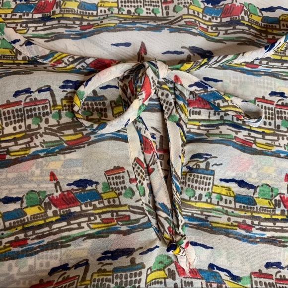 Banana Republic Seascape Print Tank Size Medium - Picture 3 of 7